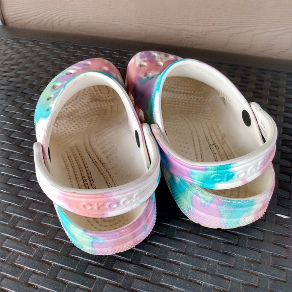 Pastel rainbow CROCS in great shape - Picture 3 of 3